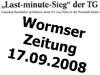 Wormser Zeitung • 17.09.2008